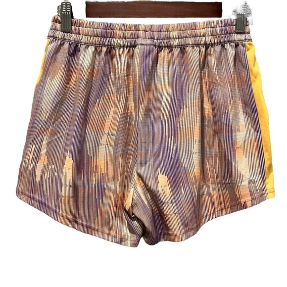 Gymshark Sport Loose Drawstring Women's Shorts Orange Purple Print Size XS - Picture 6 of 9